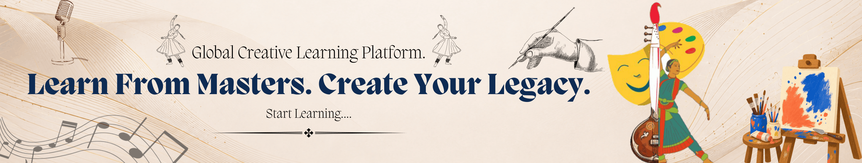 India's creative learning platform - learn from masters, create your legacy